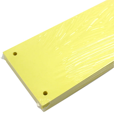 Separatoare carton color cu 2 perforatii,160 gr/mp, 10*24 cm 100 bucati/set galben EVOffice