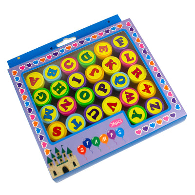 Set 26 stampile 26*35 mm, litere alfabet EVOffice