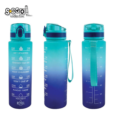 Sticla apa plastic 700 ml blue motivationala S-COOL