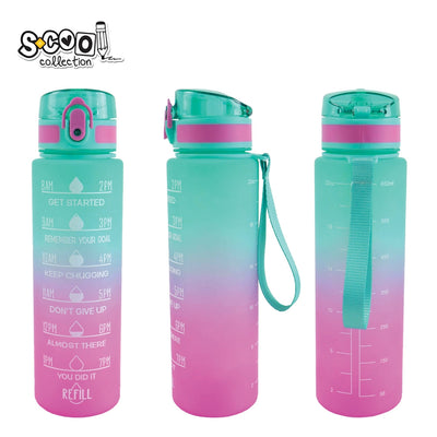 Sticla apa plastic 700 ml pink motivationala S-COOL