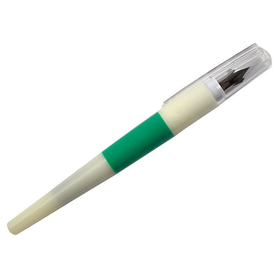 Stilou plastic student verde cu patron cerneala EVOffice