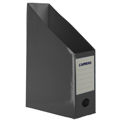 Suport carton vertical documente gri laminat A4 7cm latime EVOffice