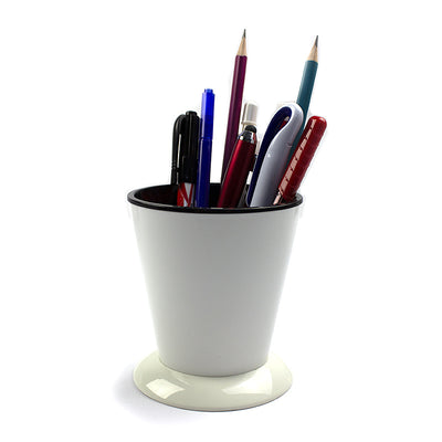 Suport instrumente scris plastic alb EVOffice