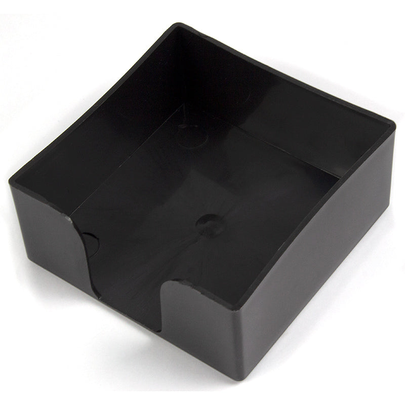 Suport plastic negru cub hartie 9*9*4.5 cm Ark