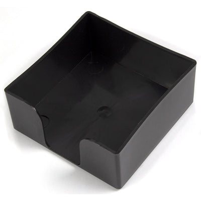 Suport plastic negru cub hartie 9*9*4.5 cm Ark