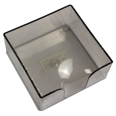 Suport plastic transparent fumuriu cub hartie 9*9*4.5 cm Ark