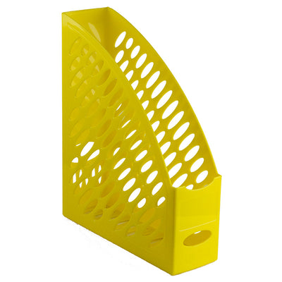 Suport plastic vertical documente galben 8 cm latime Ark