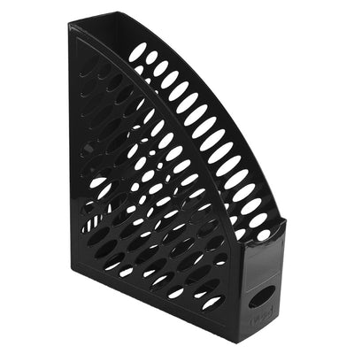 Suport plastic vertical documente negru 8 cm latime Ark