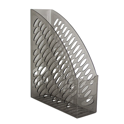 Suport plastic vertical documente fumuriu 8 cm latime Ark
