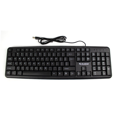 Tastatura USB rezistenta la apa, 104 taste, culoare negru