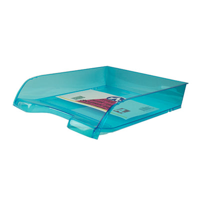 Tavita plastic documente transparent albastru Ark