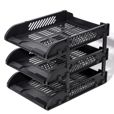 TAVITE SUPRAPOZABILE CU DISTANTIER 3BUC/SET NEGRE DELI