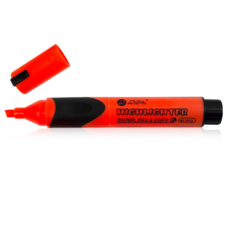 Textmarker portocaliu cu grip Willgo
