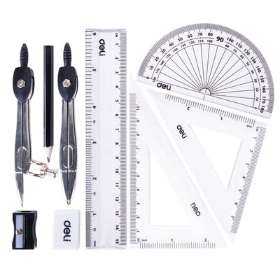 TRUSA GEOMETRIE 9 PIESE CUTIE METALICA DELI