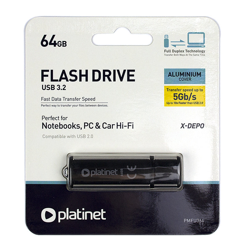 USB 3.2Ê Flash Drive 64GB Platinet