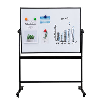 WHITEBOARD MAGNETIC MOBIL 90*120 CM RAMA ALUMINIU DELI
