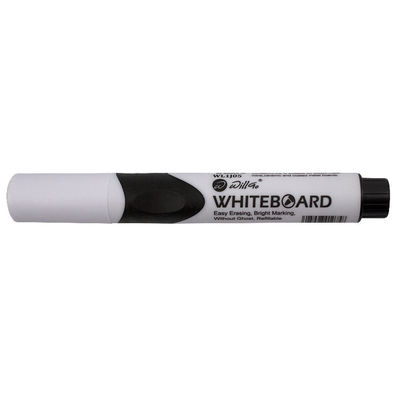Whiteboard marker negru cu grip Willgo