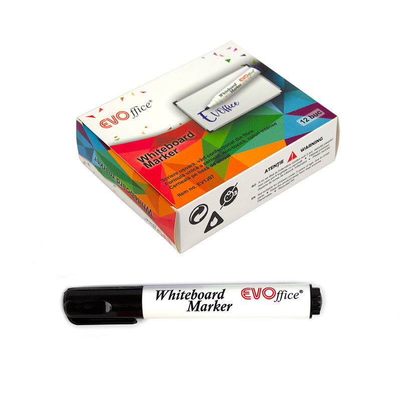 Whiteboard marker negru EVOffice