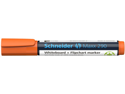 Whiteboard si flipchart marker portocaliu Schneider