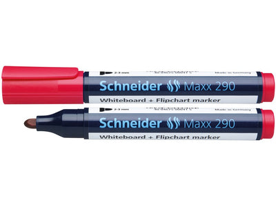 Whiteboard si flipchart marker rosu Schneider