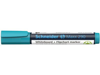Whiteboard si flipchart marker turcoaz Schneider